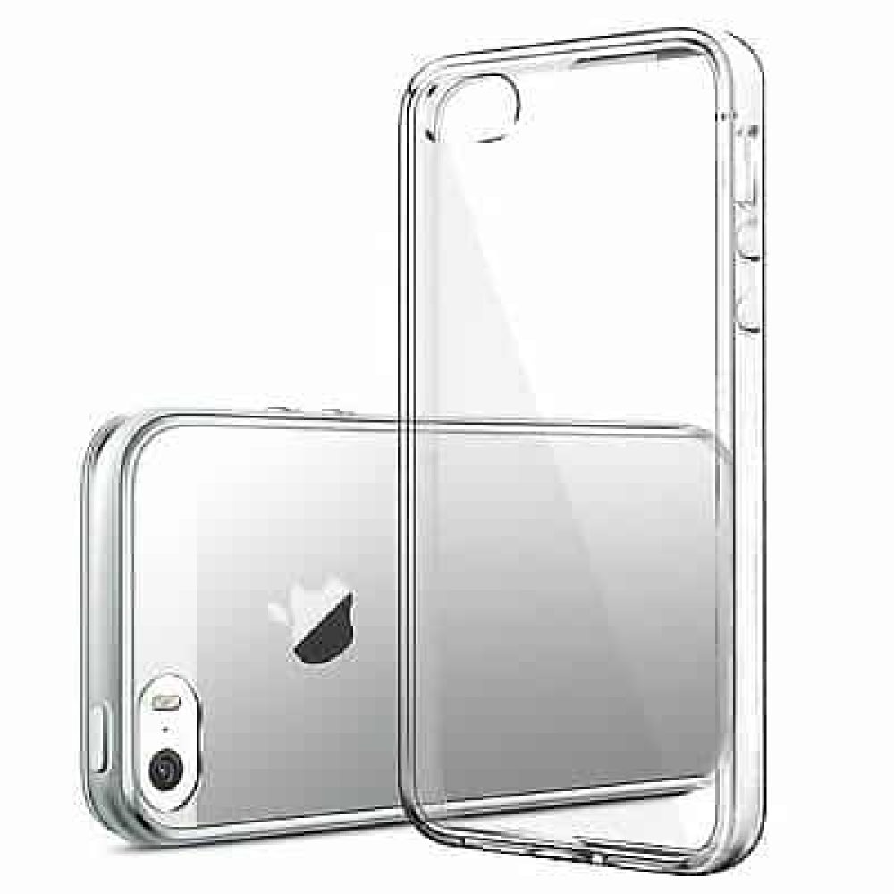iPhone 5/5s/SE läpinäkyvä TPU- suojakuori